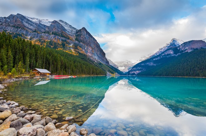 private tour to lake louis minnewanka