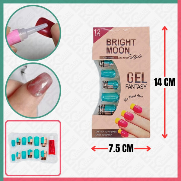 Nail Art Decoration Mix Bright Moon (2077-2)